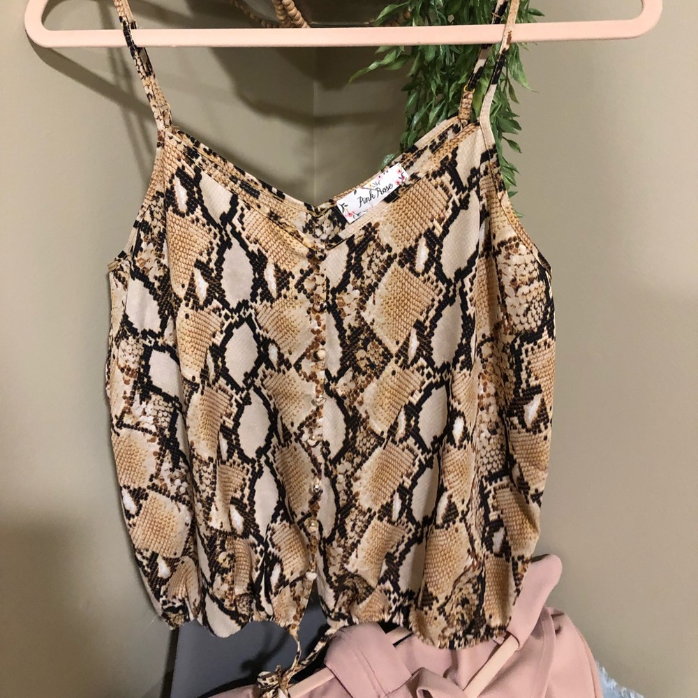 Snakeskin tank top